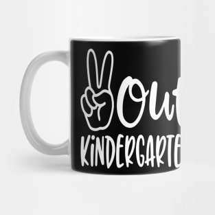 Peace Out Kindergarten Mug